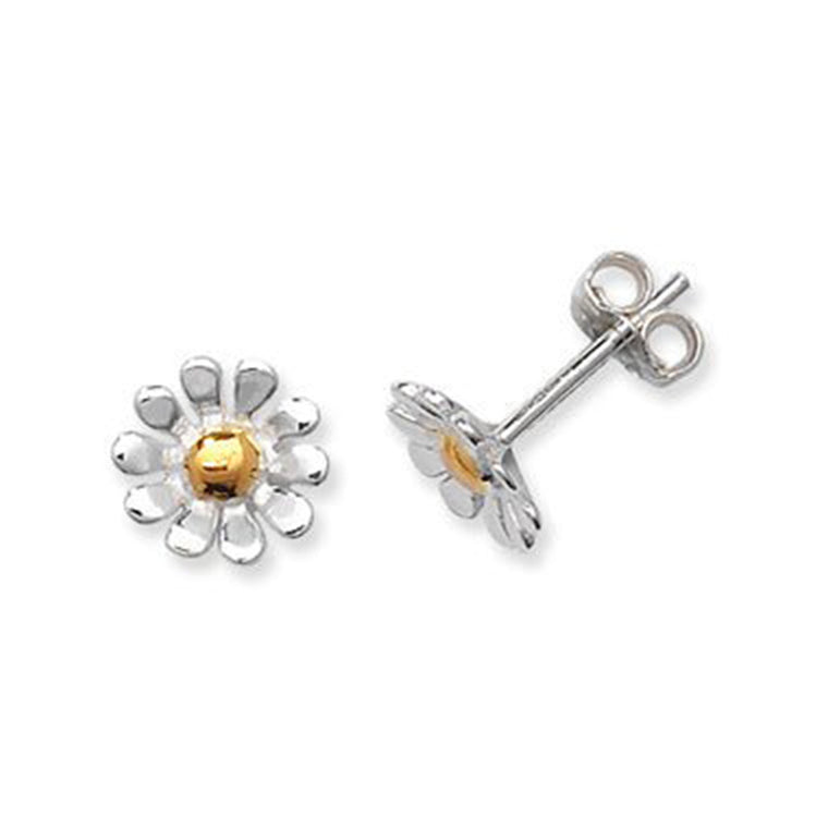 Silver Daisy Studs