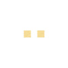 Gold Rectangle Studs - Lulu + Belle Jewellery