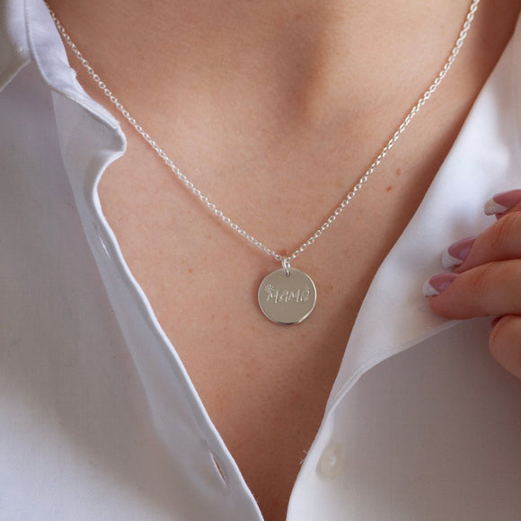 Mamó Necklace for Grandmother with Initials Gold or Silver - Lulu + Belle ® Jewellery