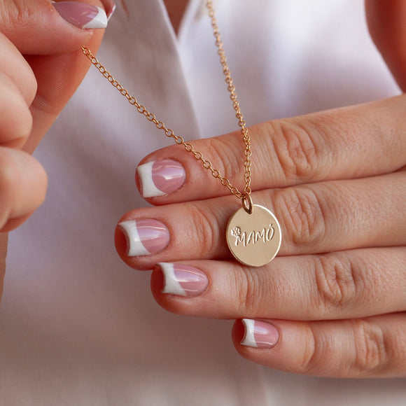 Mamó Necklace for Grandmother with Initials Gold or Silver - Lulu + Belle ® Jewellery