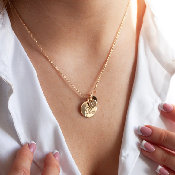 My Loves Family Necklace with initials gold - Lulu + Belle ® Jewellery