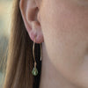 Peridot Crystal Drop Gold Earrings - Lulu + Belle Jewellery