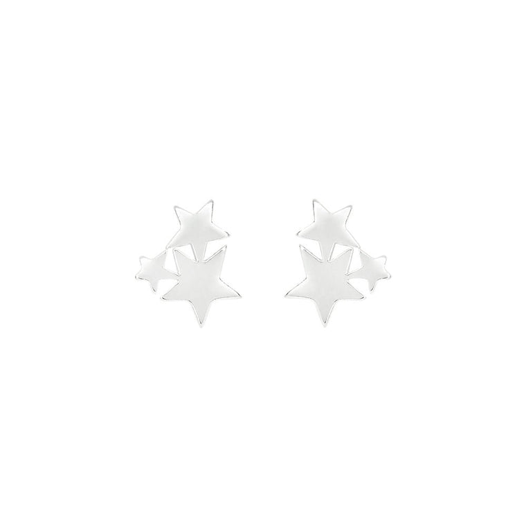 Sterling Silver Triple Star Earrings - Lulu + Belle Jewellery