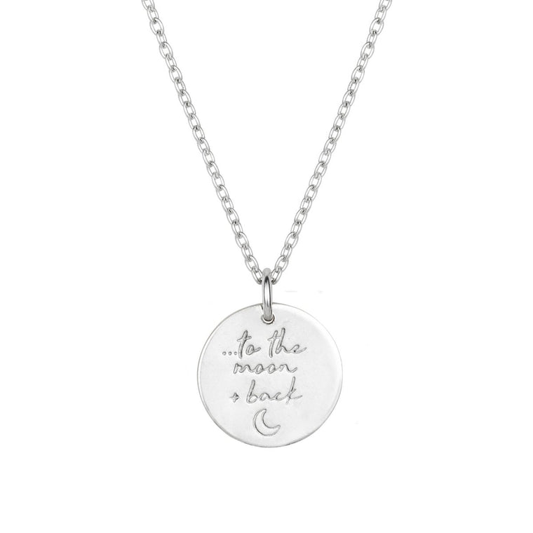 To the Moon and Back Necklace Gold or Silver - Lulu + Belle ® Jewellery