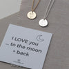 To the Moon and Back Necklace Gold or Silver - Lulu + Belle ® Jewellery