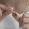 Add One Stamped Edge Disc Gold - Lulu + Belle Jewellery