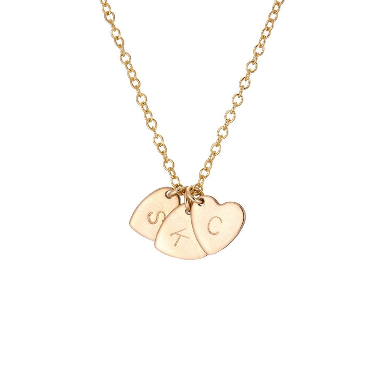 Add two gold heart charm - Lulu + Belle Jewellery