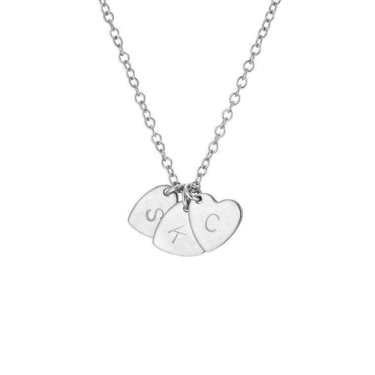 Add Two Heart Charms Silver - Lulu + Belle Jewellery