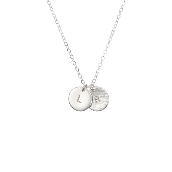 Additional Medium Sterling Silver Letter Disc - Lulu + Belle Jewellery