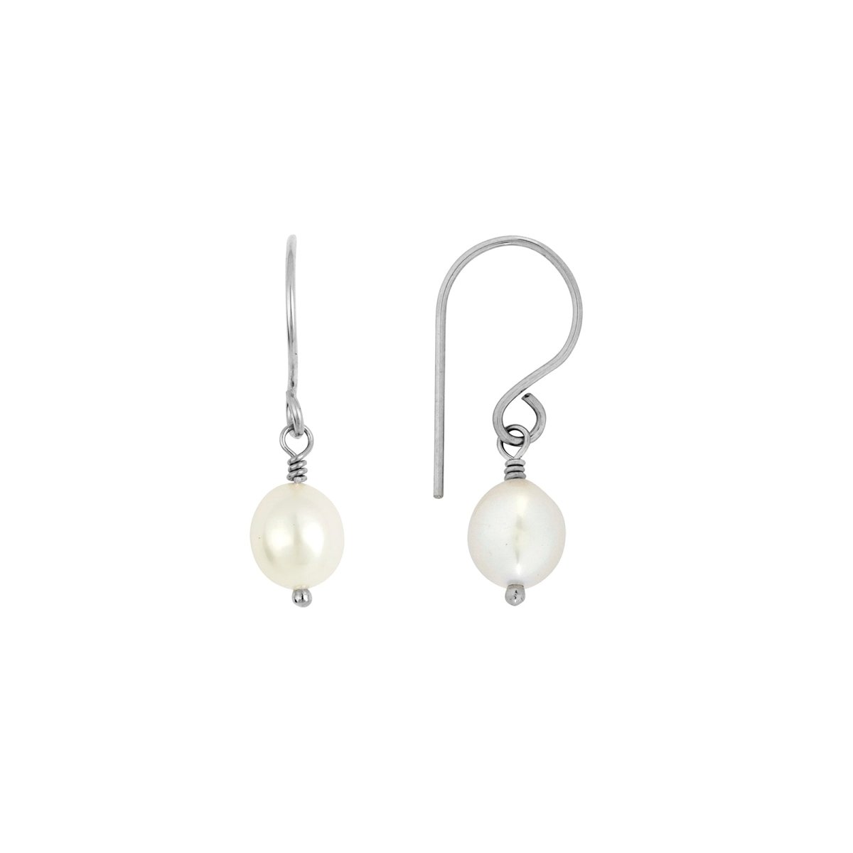 CHLOE Pearl Drop Earrings Gold or Silver