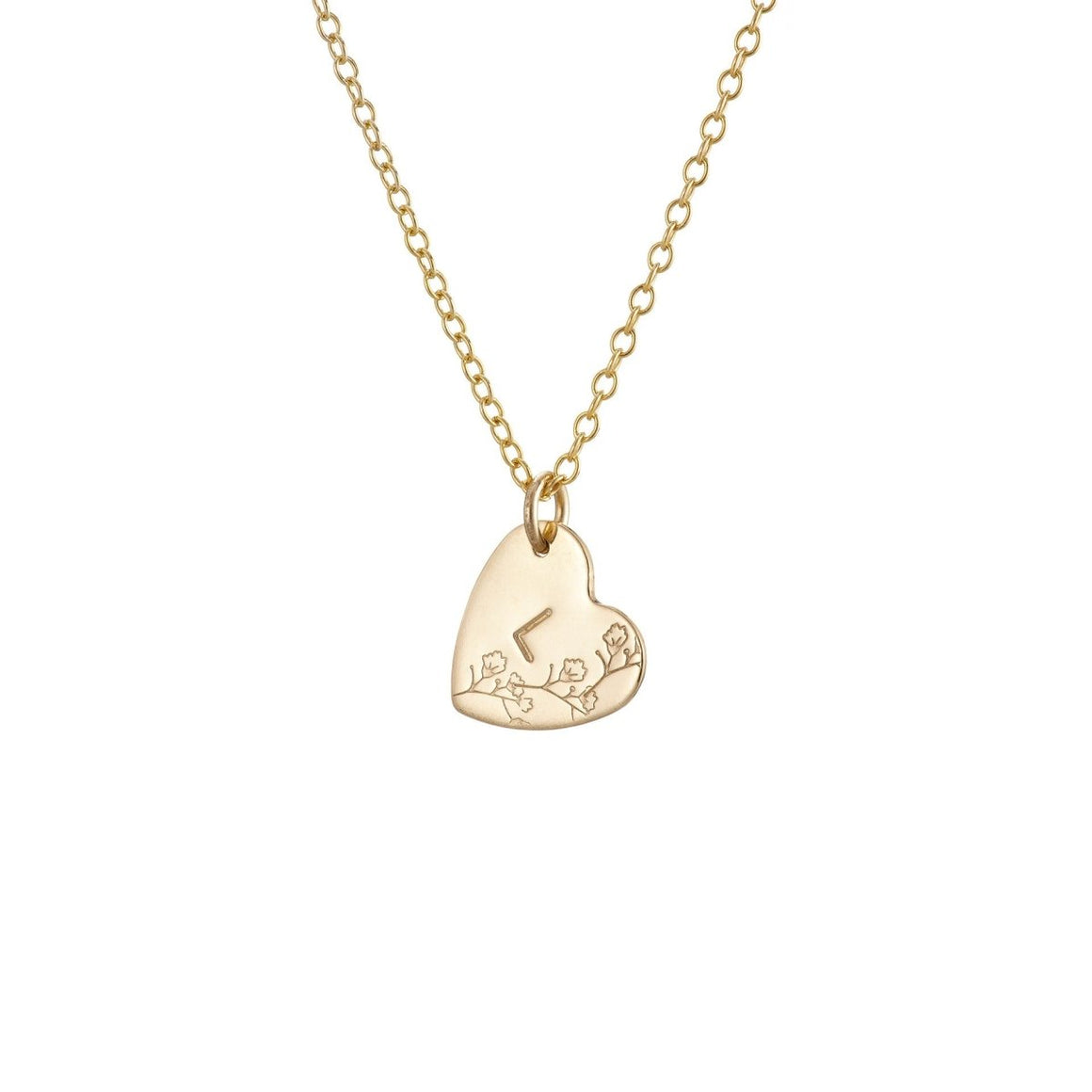 Tiffany heart hot sale initial necklace